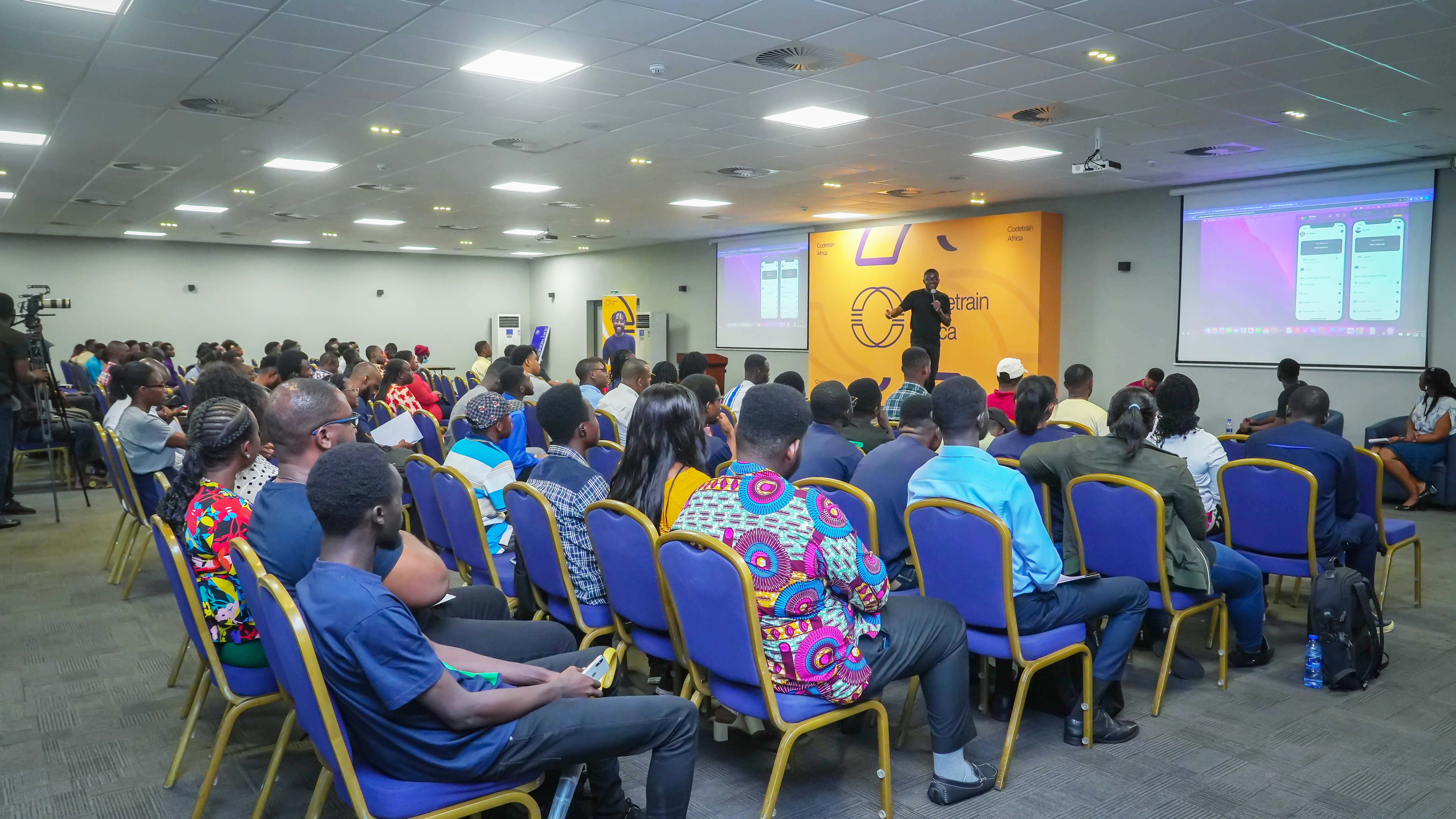 Codetrain students at Demo Day